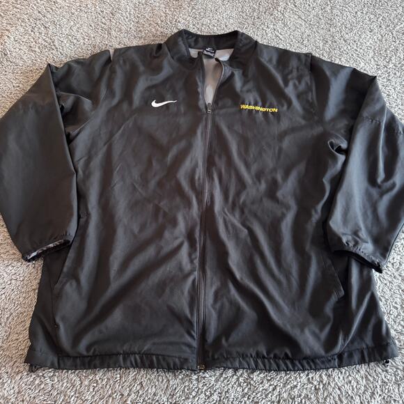 2021 Nike Team Issued NFL Washington Commanders Redskins Team Black Jacket XXL - Picture 1 of 13